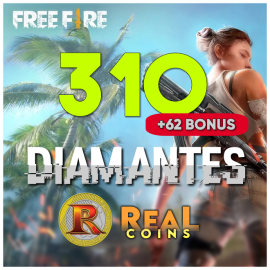 Cartão Free Fire 310 Diamantes + Bônus
