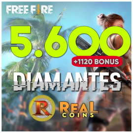 Cartão Free Fire 5.600 Diamantes + Bônus